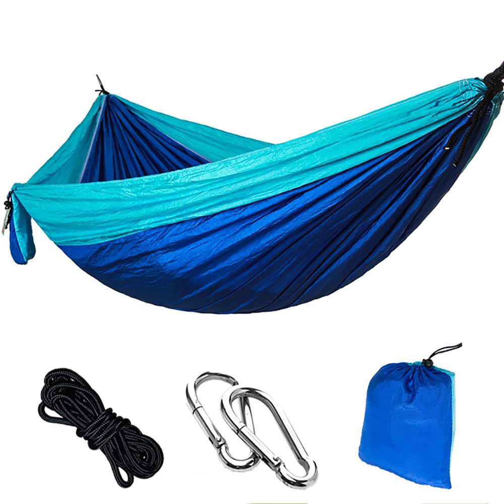2 Person Parachute Hammock for Single Outdoor Hunting Survival Portable Garden Yard Patio Leisure Hanging