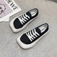 Student Shoes Women Canvas Shoes Female Students Korean Version of Mango Head Women's Shoes Flat All-match Casual Shoes