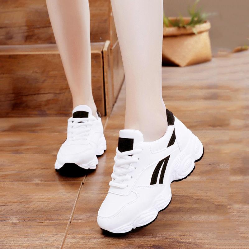 Platform Comfortable Travel Running Shoes Casual Student Breathable Sneakers All-match Women's Walking Sneakers