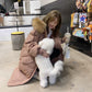 Cotton Clothes Women's Mid-length Winter Clothes Korean Version Ins Hong Kong Style Big Fur Collar Cotton Clothes Bread Clothes Tide