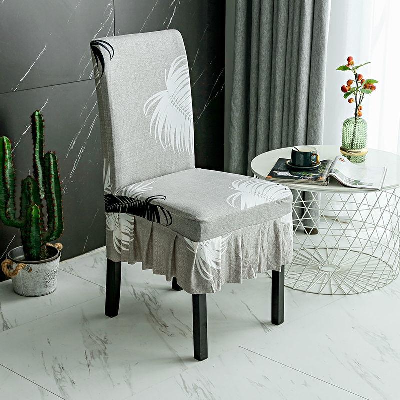 2/4/6Pcs  Stretchable Dining Chair Cover Spandex Elastic Pastoral Modern Slipcovers Furniture Cover for Kitchen Wedding
