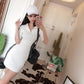 Women's summer sportswear casual stand-up collar dresses feminine plus size slim skirt