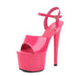 Color Pole Dance Shoes Stripper High Heels Women Sexy Show Shoes Sandals Party Club 16CM Platform High-heeled Shoes Wedding