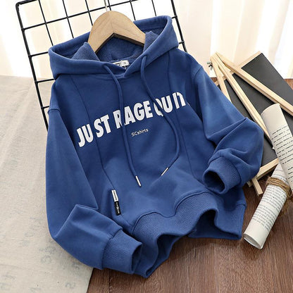 Children's Hooded Sweatshirt Spring and Autumn Boys and Girls Casual All-match Jacket Printed Hoodies Thin Section