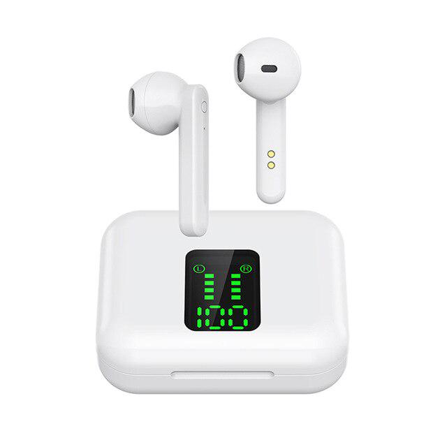 Wireless Headset Bluetooth Power Display Touch Sports Headphone Waterproof Stereo In-ear Earphones