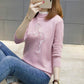 Pofulove Warm Sweater Base Shirt Short Women Sweater Women's Winter Pullover Embroidery Loose
