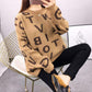 Women's Pullover Sweater Loose Bottoming Sweater Spring and Autumn Wear Outside Lazy Style All-match Knitted Top