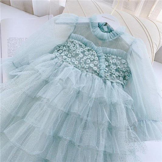 Girls' Dresses Children's Korean Style Western Style Net Gauze, Puffy Cake Dresses Little Girls, Princess Dresses Summer