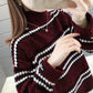 Winter High Neck Knitted Sweater Fashionable Loose Thick Coat Fashionable Simple Female Top