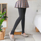Step-on-foot Socks and Velvet Leggings for Women's Outer Wear In Winter Thin Cotton Vertical Striped Large Size High-waist Warm Pants