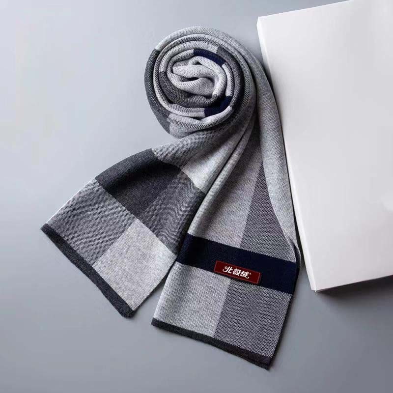 Autumn and Winter Cashmere Scarf Hand-woven Men and Women Windproof and Warm Scarf