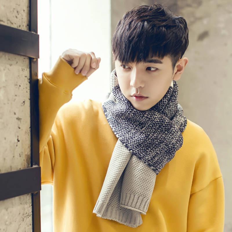 Plain Cashmere Scarves Women Winter Thick Warm Men Wool Scarf Shawl Wrap Couple Gifts
