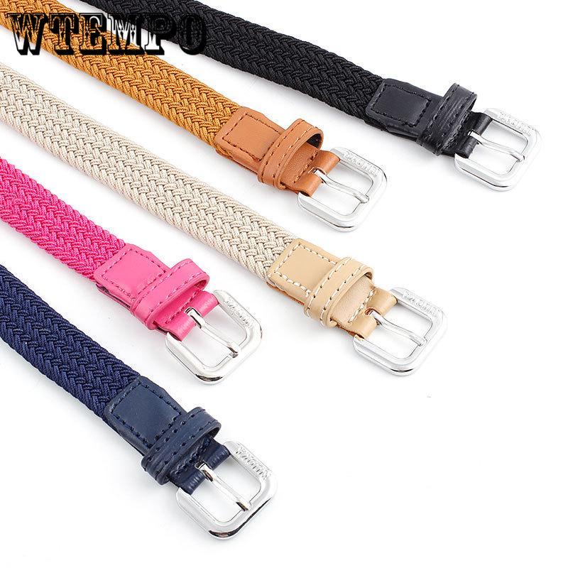 Belts Women Nylon Skinny Wide Buckle Waist Belt Adjustable Waistband Strap