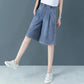 Large Size Elastic Waist Embroidered Cropped Jeans Women's High Waist Stretch Harem Pants