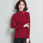 Thickening Non-shedding Autumn and Winter Bottoming Shirt Half High Neck Long-sleeved Knit Sweater Slim Pullover