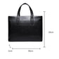 Business Briefcase Men Black PU Leather Large Capacity Anti-theft Handbag Shoulder Bags Computer Bag
