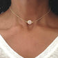 European and American Geometric Resin Disc Clavicle Chain Necklace