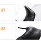 Genuine Leather Boots Women Shoes Platform High Heel Boots Leather Ankle Boots Sexy Female Footwear