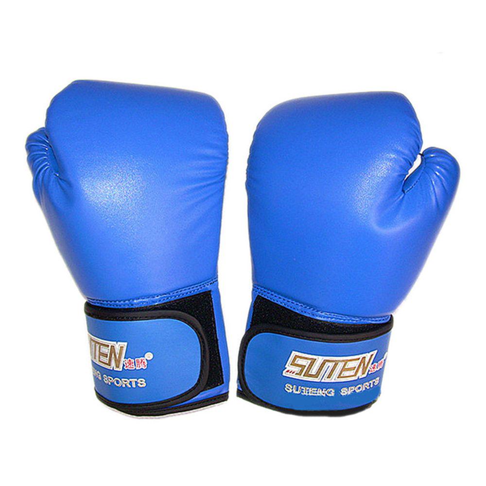 Blue/black/red Accessories Leather PU Fighting Training Kickboxing Boxing Gloves Sports