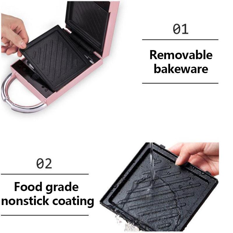 680W Light Food Making Machine Sandwich Maker Bread Maker Barbecue Maker Kitchen Supplies