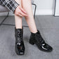Chelsea Boot Leather Shoes Martin Boot Boot Women's Winter Warm Shoes Ankle Tread Casual Shoes