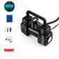 Car Inflatable Pump 12V Portable Data Display Mechanical Disk Pointer Car Double-cylinder Electric Air Pump High Power Belt LED Light Inflation Tool