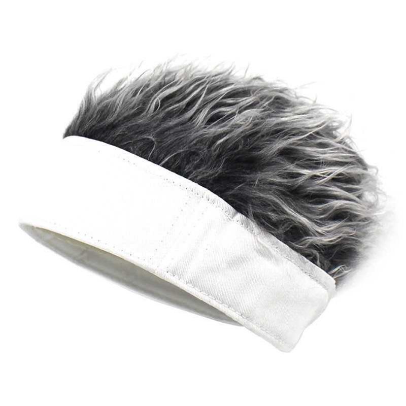 Simulation Wig Hat Hip Hop Cap Plush Additional Hair Neutral Elastic Cap Baseball Cap