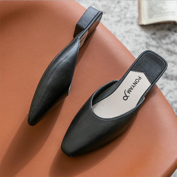 WTEMPO Slippers sandals Women Wrap toe Low-heeled Kick Lazy Flip Flop Beach Bedroom Home Go Out