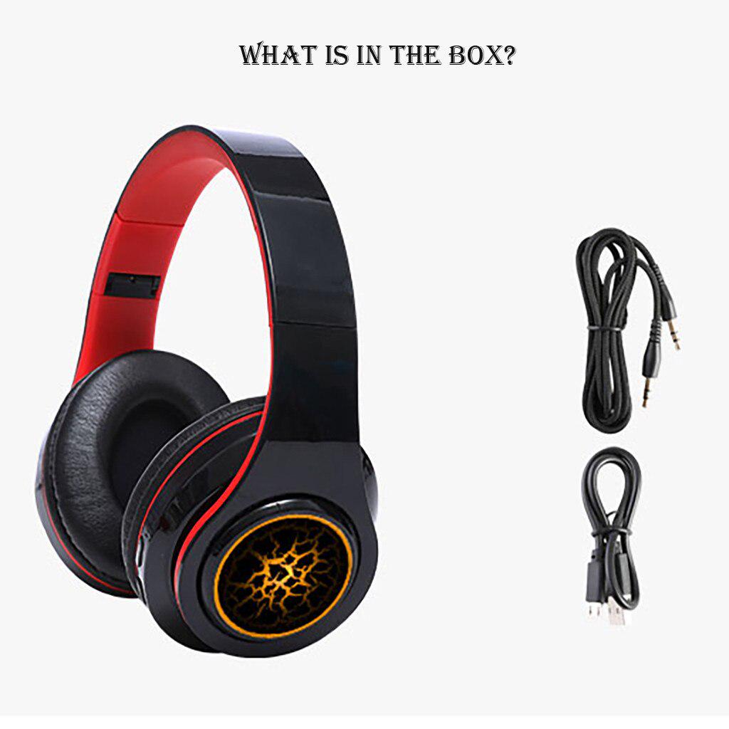 Wilress Headphones Bluetooth 5.0 Gaming Headset Stereo Noise Canceling Sports Headphones with Mic