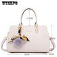 Fashion Lady Bag Large Capacity Single Shoulder Messenger Bag All-match Handbag Hair Ball Decoration
