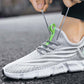 Comfortable and Breathable Men's Sports Shoes Summer Trend Casual Shoes Running Shoes Mesh Flying Shoes