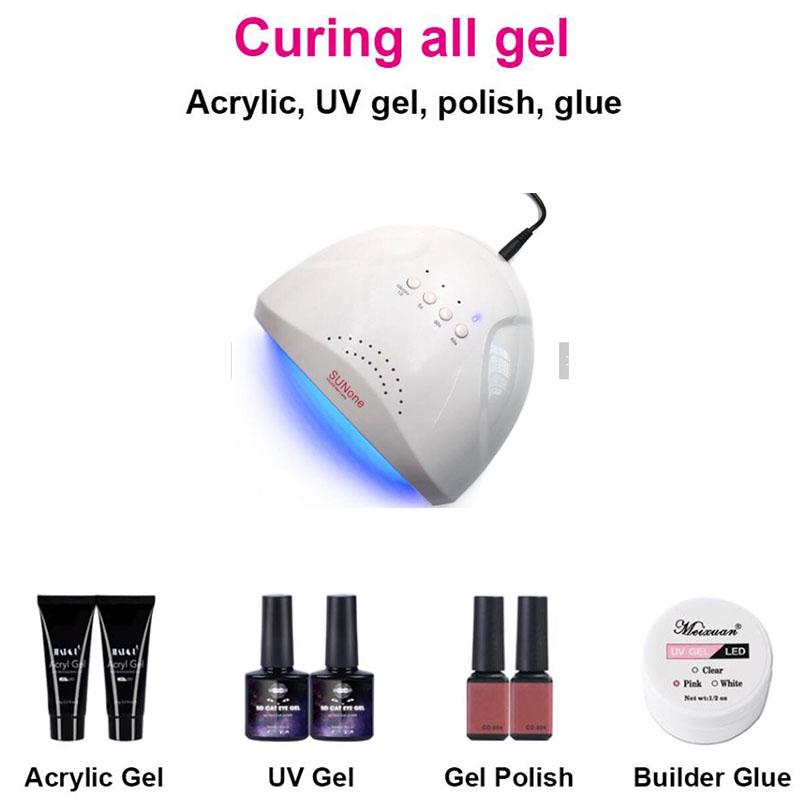 Nail Kit Manicure Gel Nail Polish Kit UV LED Lamp Set Nail UV Gel Polish Manicure tools kit