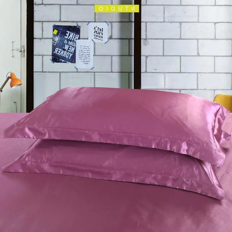 Double-sided Ice Silk Pillowcases A Pair of Silky Cool Feeling Pillowcases Single Pillow Core Cover