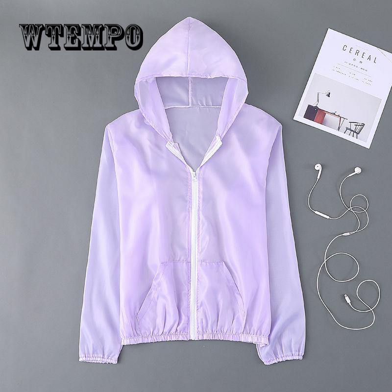Summer Sun Protection Clothing Wild Breathable Fashion Long-sleeved Hooded Thin Section Short