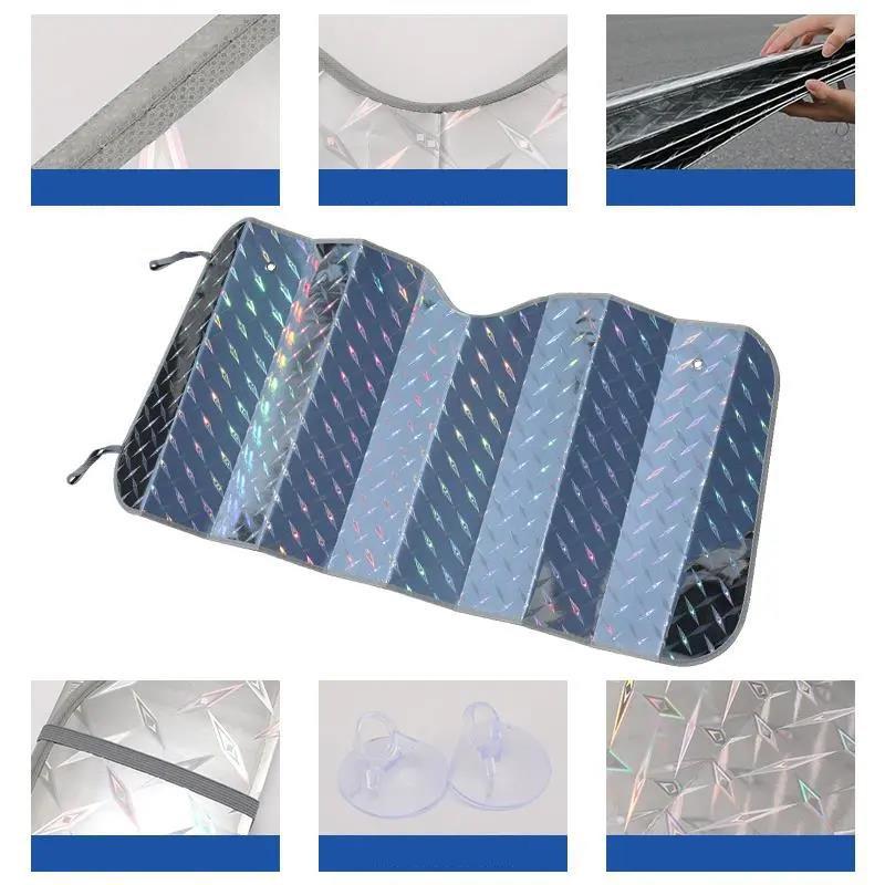 Car Sun Visor Front Windshield Sun Visor Thickened Car Sunscreen Heat Insulation Aluminum Foil Sun Visor