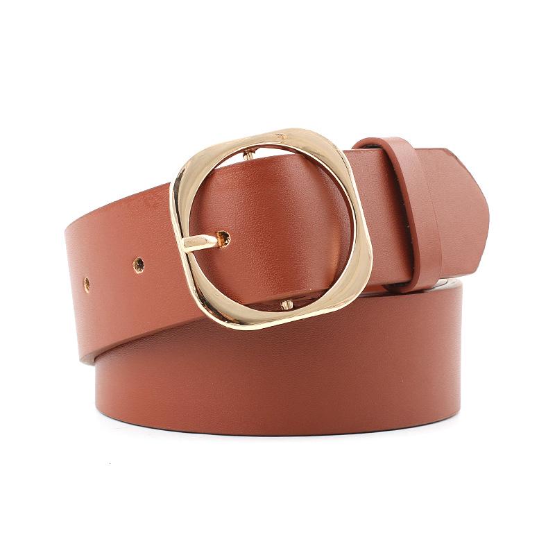 Women PU Leather Adjustable Wide Belt Ladies Fashion Clothing Accessories Waistband