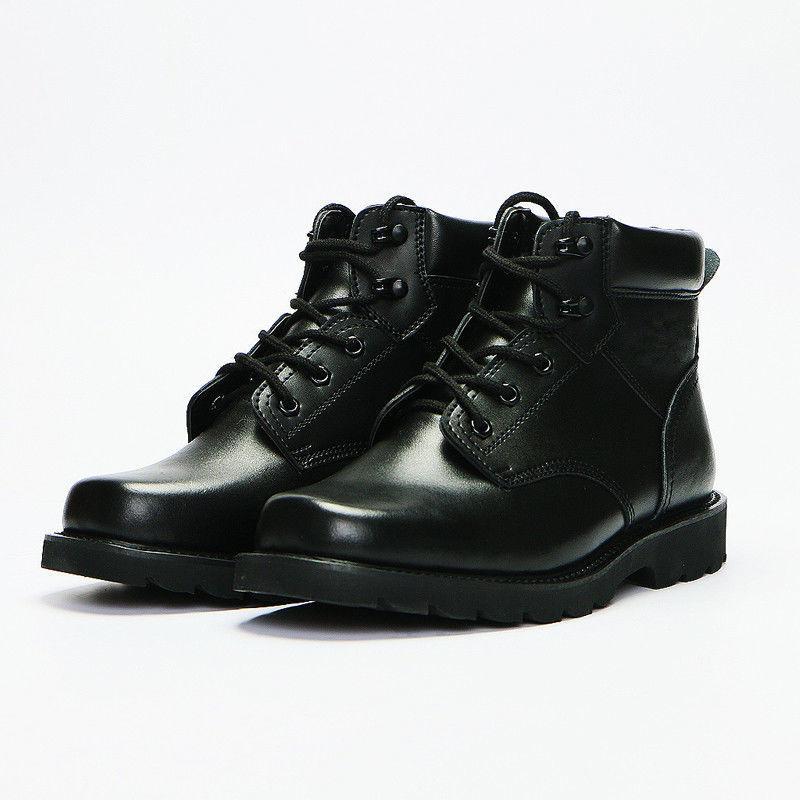 Men's Winter Warm Cotton Boots Wool Cotton Shoes Men's Non-slip Padded Father Shoes Leather Snow Boots