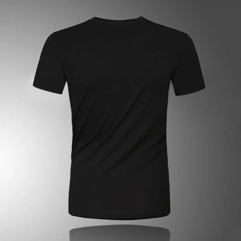 Modal T-shirt Summer Ice Silk Cool and Comfortable Tees Soft Breathable Casual Tops Men O-neck Short Sleeve Slim Shirt