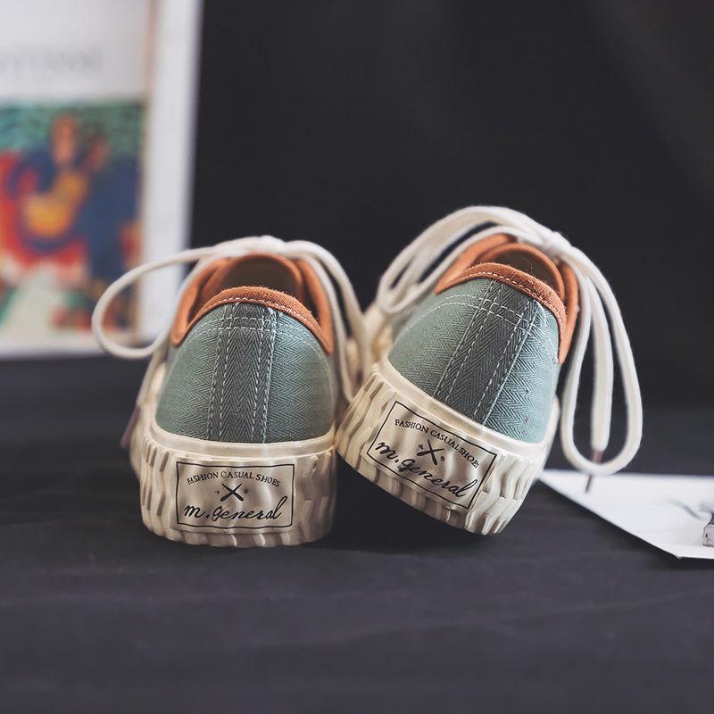 Canvas Shoes Women Casual Flats 2020 Trendy Korean Version Lace-up Fashion Female Spring/autumn Shoes Solid White Shoes