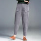 Plus Velvet Autumn and Winter Corduroy Pants Radish Pants Plus Velvet Stretch Loose Deep Pocket Women's Trousers Large Size Was Thin