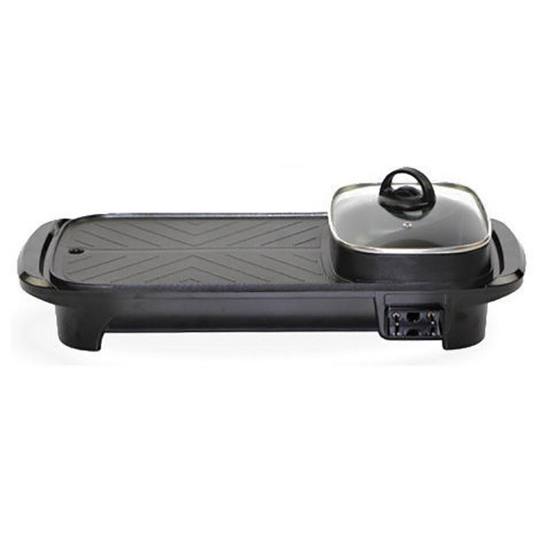 1800W Barbecue Heat Pot Machine Multi-purpose BBC Rack Fried Steak Pan Smokeless Nonstick Grill Pan for Family