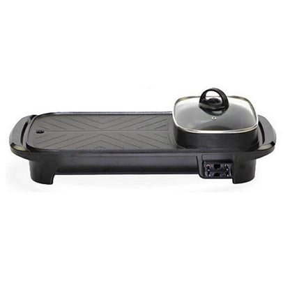 1800W Barbecue Heat Pot Machine Multi-purpose BBC Rack Fried Steak Pan Smokeless Nonstick Grill Pan for Family