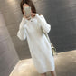 Sexy Slim Sweater Dress Women Female Bodycon Warm Dress Long Sleeve Robe Basic Knitted Dress