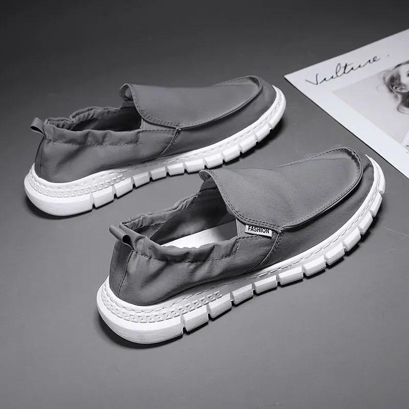 Old Beijing Cloth Shoes Men's Spring Breathable Slip-on Shoes Work Shoes Casual Shoes Skate Shoes Comfortable Sneakers Dad Shoes