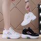 Women Shoes White Sneakers Women Vulcanize Shoes Platform Chunky Sneakers Casual Dad Shoes Basket