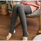 Threaded Vertical Leggings Women's Spring and Autumn High Waist and Thin Socks Wearing Pressure Artifact