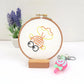 Children's Simple Embroidery Cartoon Style Handmade Lesson Making Diy Material Package Cross Stitch with Auxiliary Tools