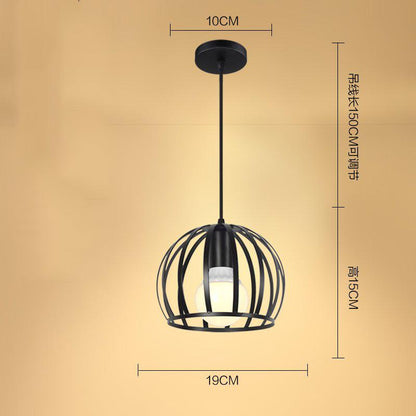 Industrial Style Simple Personality Retro Creative Iron Chandelier Living Room Coffee Bar Bar Lamp