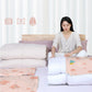 Free Hand Pump Vacuum Compression Bag Cotton Quilt Clothing Storage Bag Student Luggage Extra Large Moving Packing Bag Household