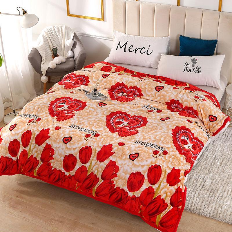 Flannel Blanket Coral Fleece Blanket Fleece Sheet Cover Blanket Four Seasons Universal Multi-Size Single Double Student Dormitory Sheets